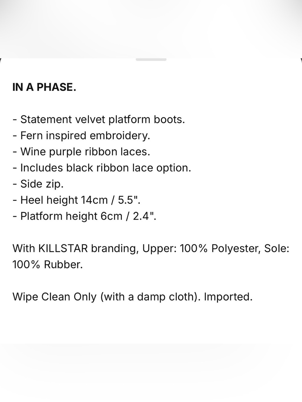 KILLSTAR In a Phase Boots - Picture 7 of 7